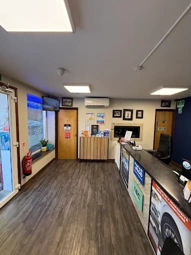 Mechanic working on a car