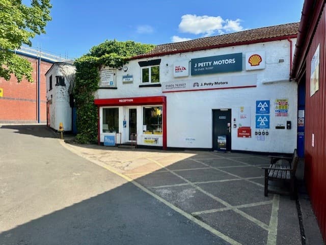 Mechanic working on a car